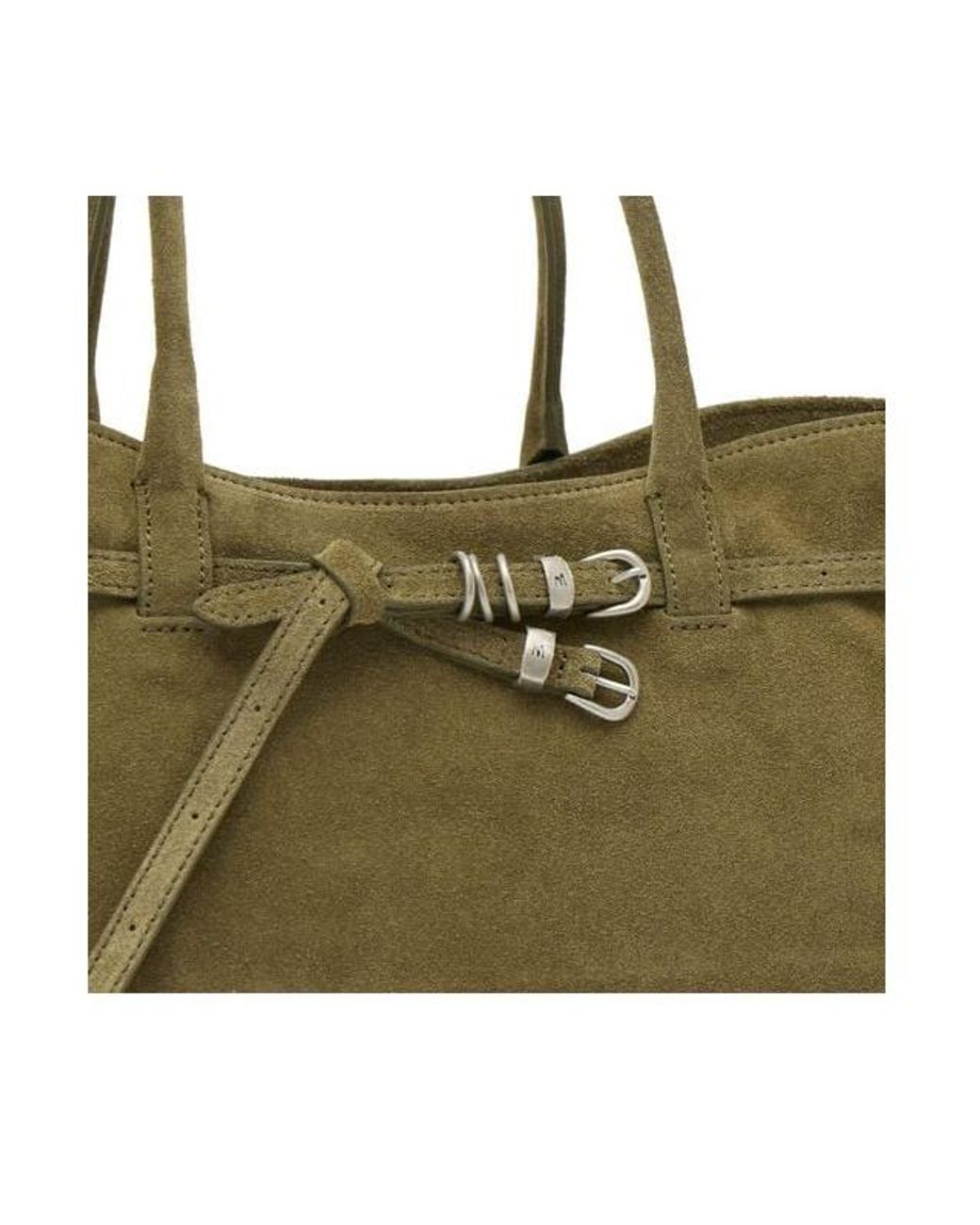 MARGE SHERWOOD Green Double-Handle Handbag