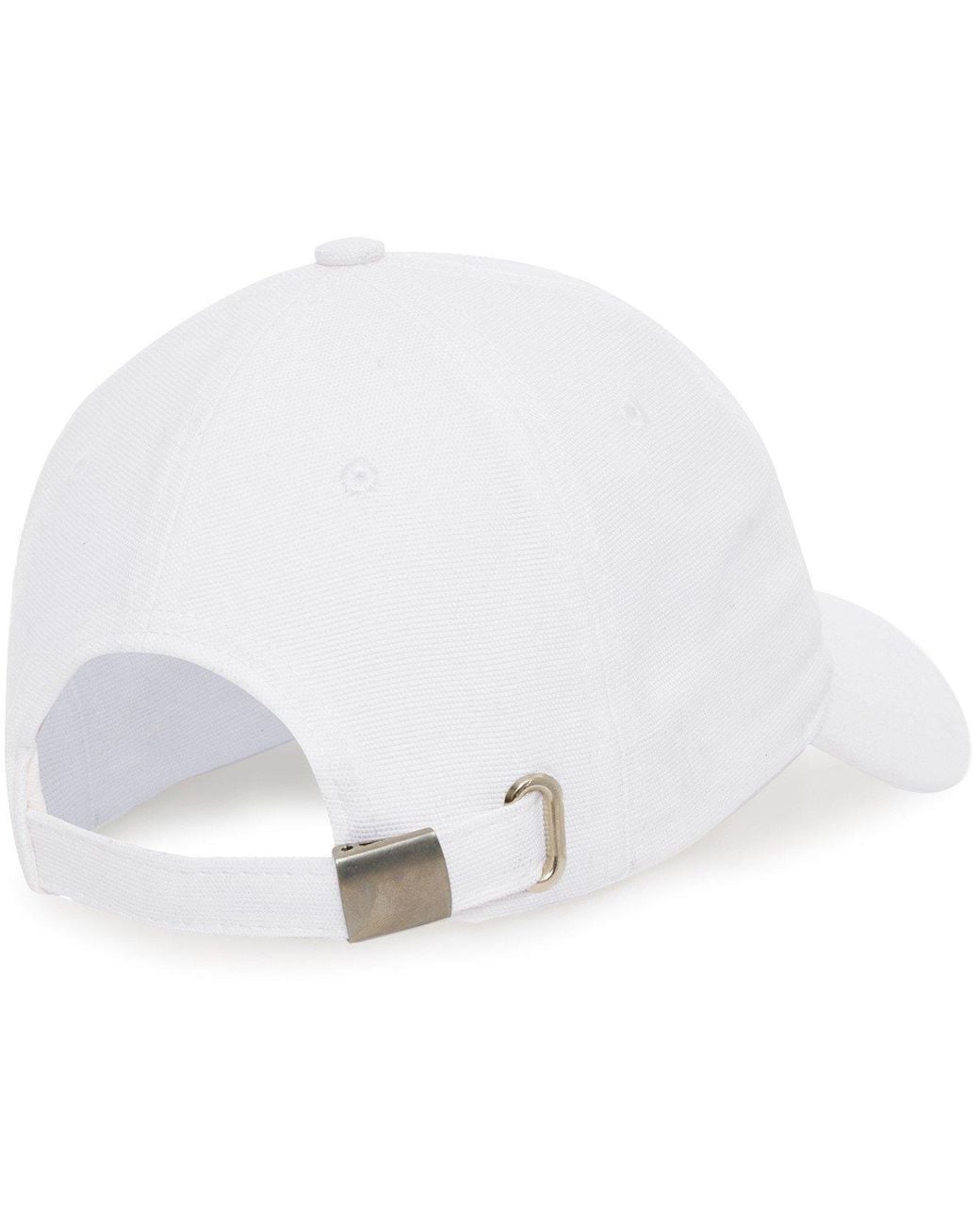 Anine Bing White Low-Key Minimalist Baseball Cap