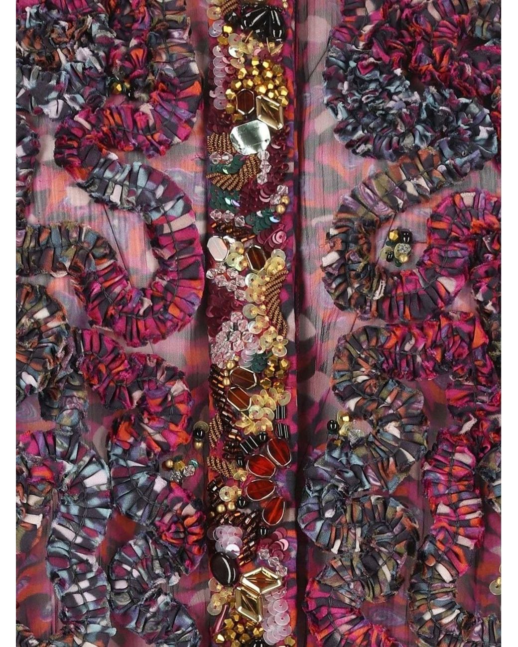 Dries Van Noten Purple Sequined Shirt