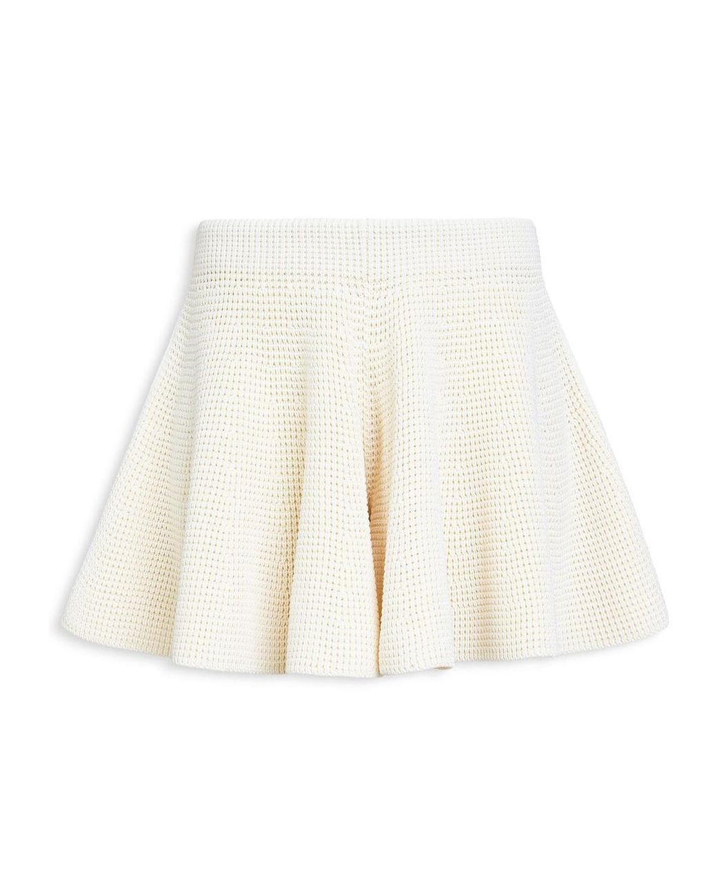 Alaïa White Alaïa Crochet Pleated Shorts