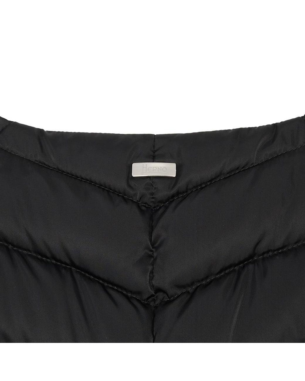 Herno Black Quilted Down Jacket