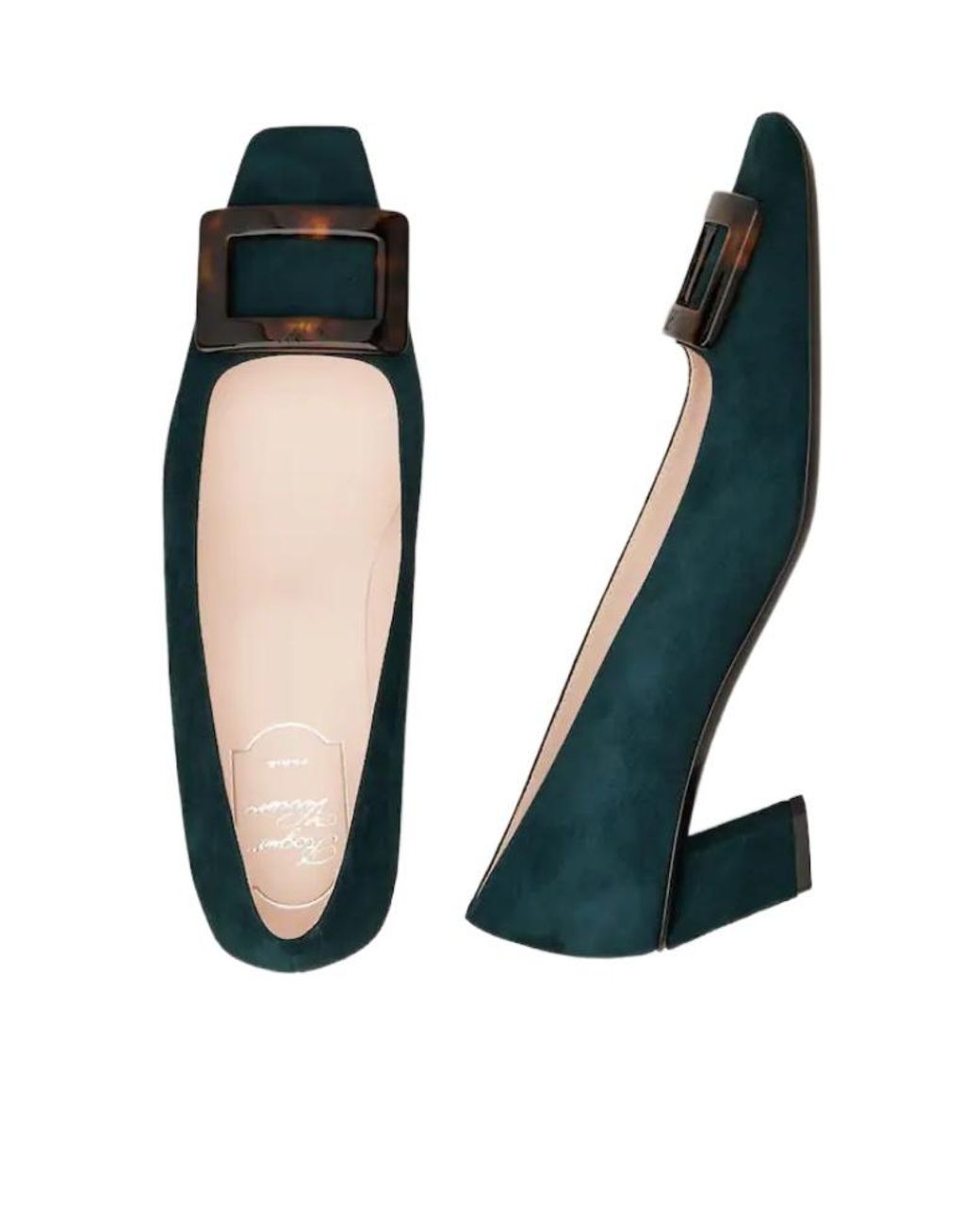 Roger Vivier Blue Belle Vivier Buckle-Detail Pumps