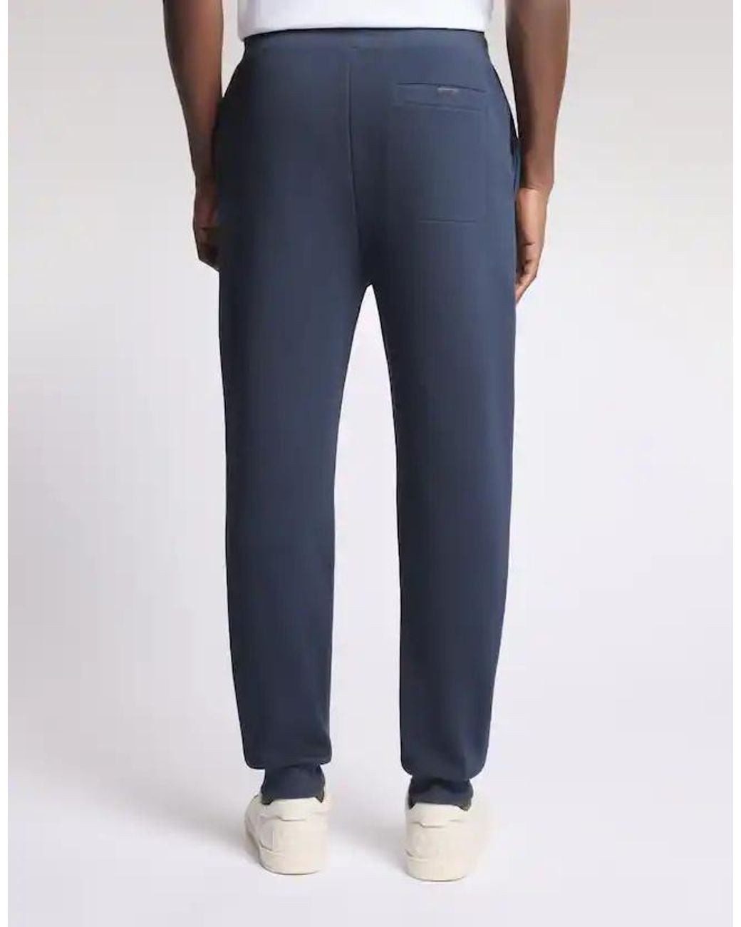 Fay Blue Drawstring Cuffed Joggers for men