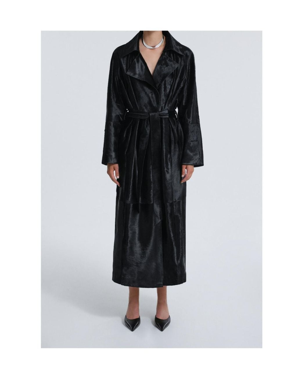 Nour Hammour Black Long-Sleeved Coat
