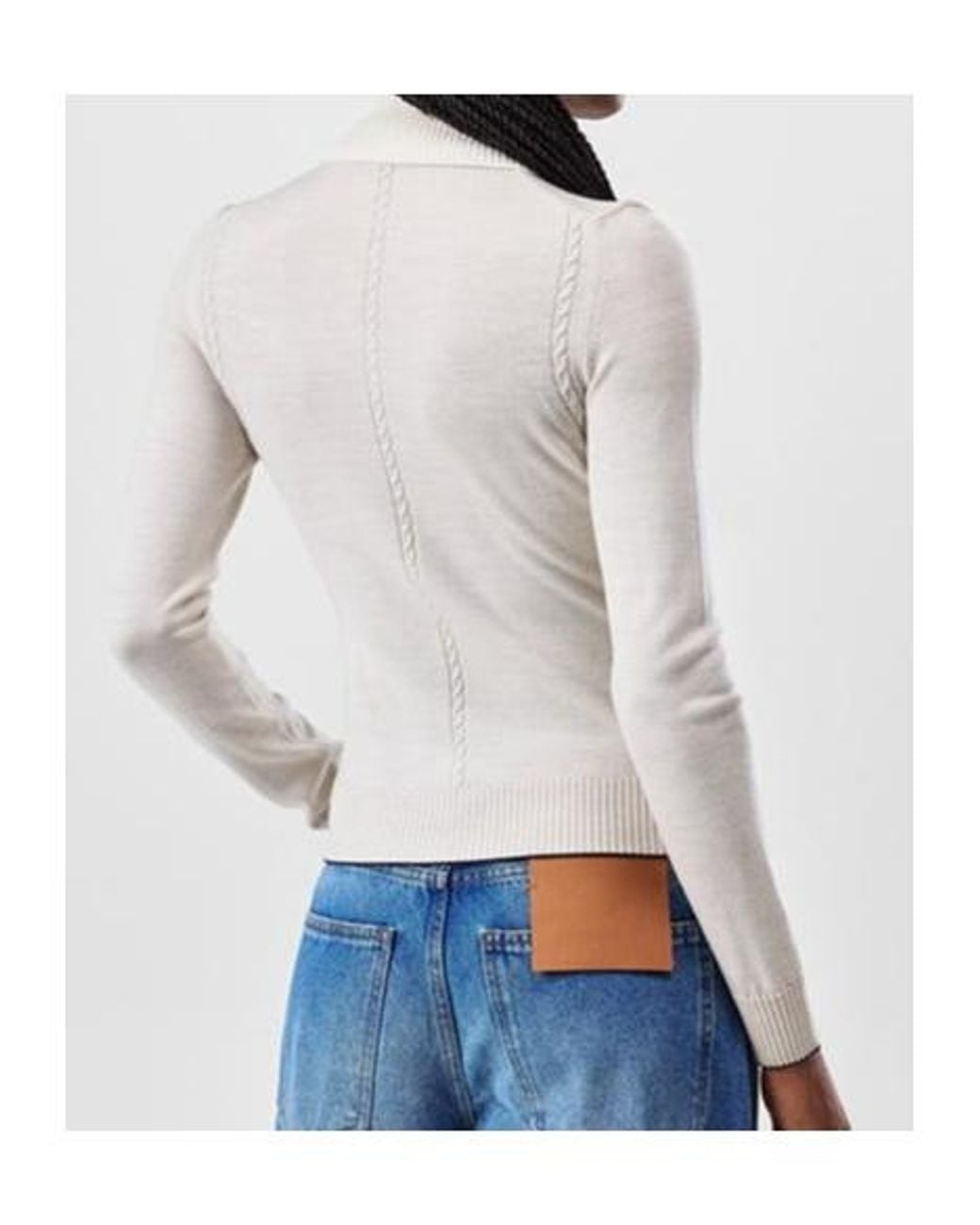 Jacquemus White Long Sleeve Knitted Pullover