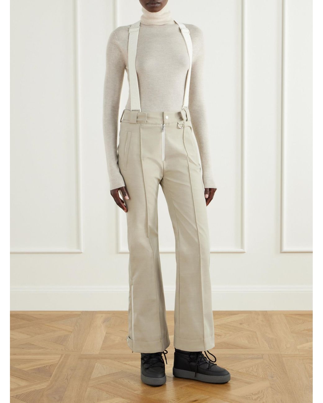 Yves Salomon White Waterproof Ski Pants