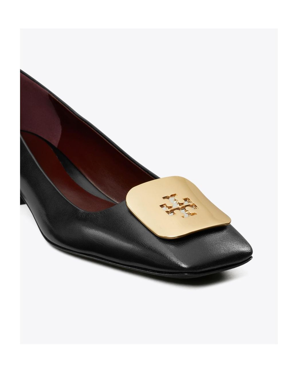 Tory Burch Black Georgia Square-Toe Pumps