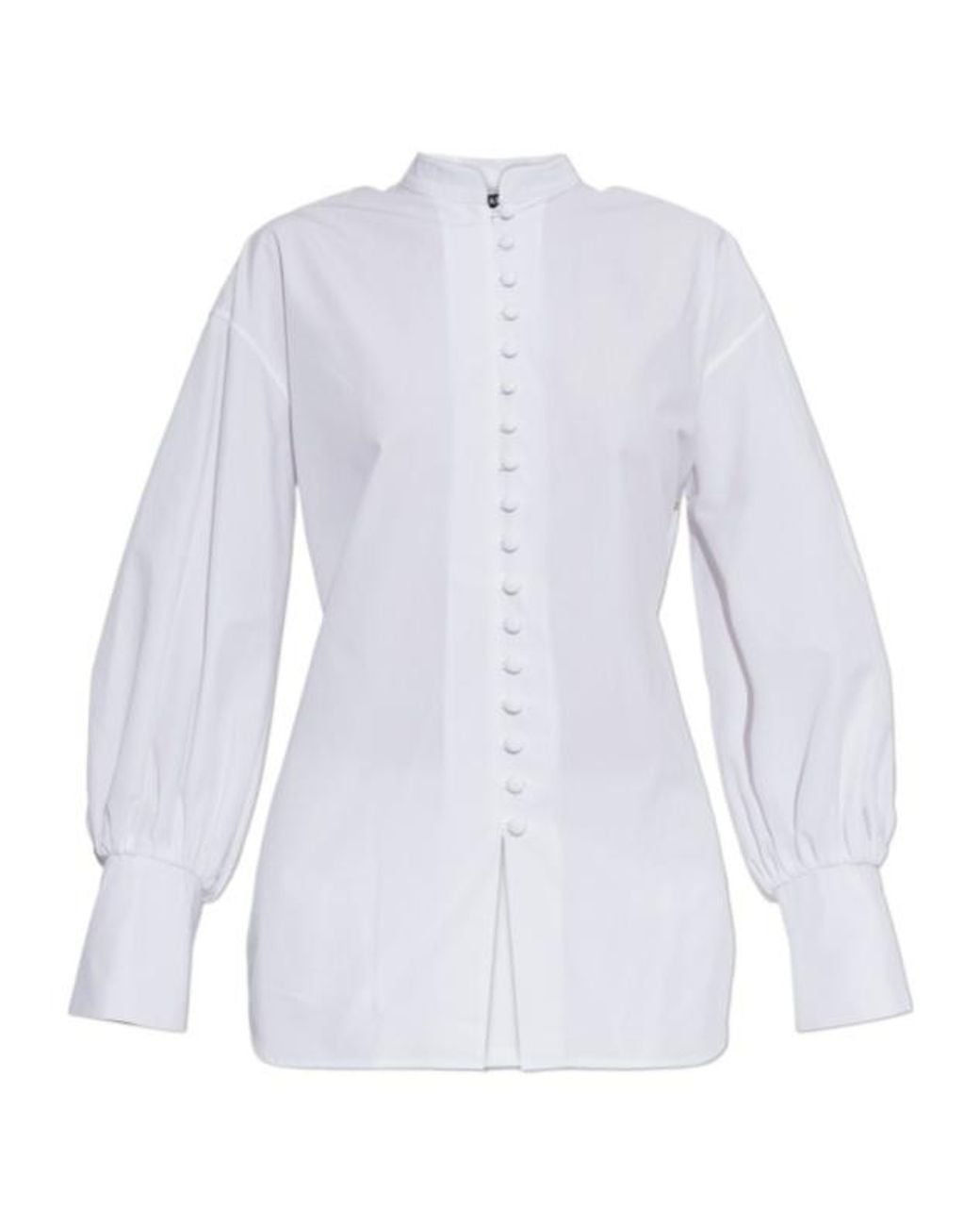 Balmain White Buttoned Long-Sleeved Shirt