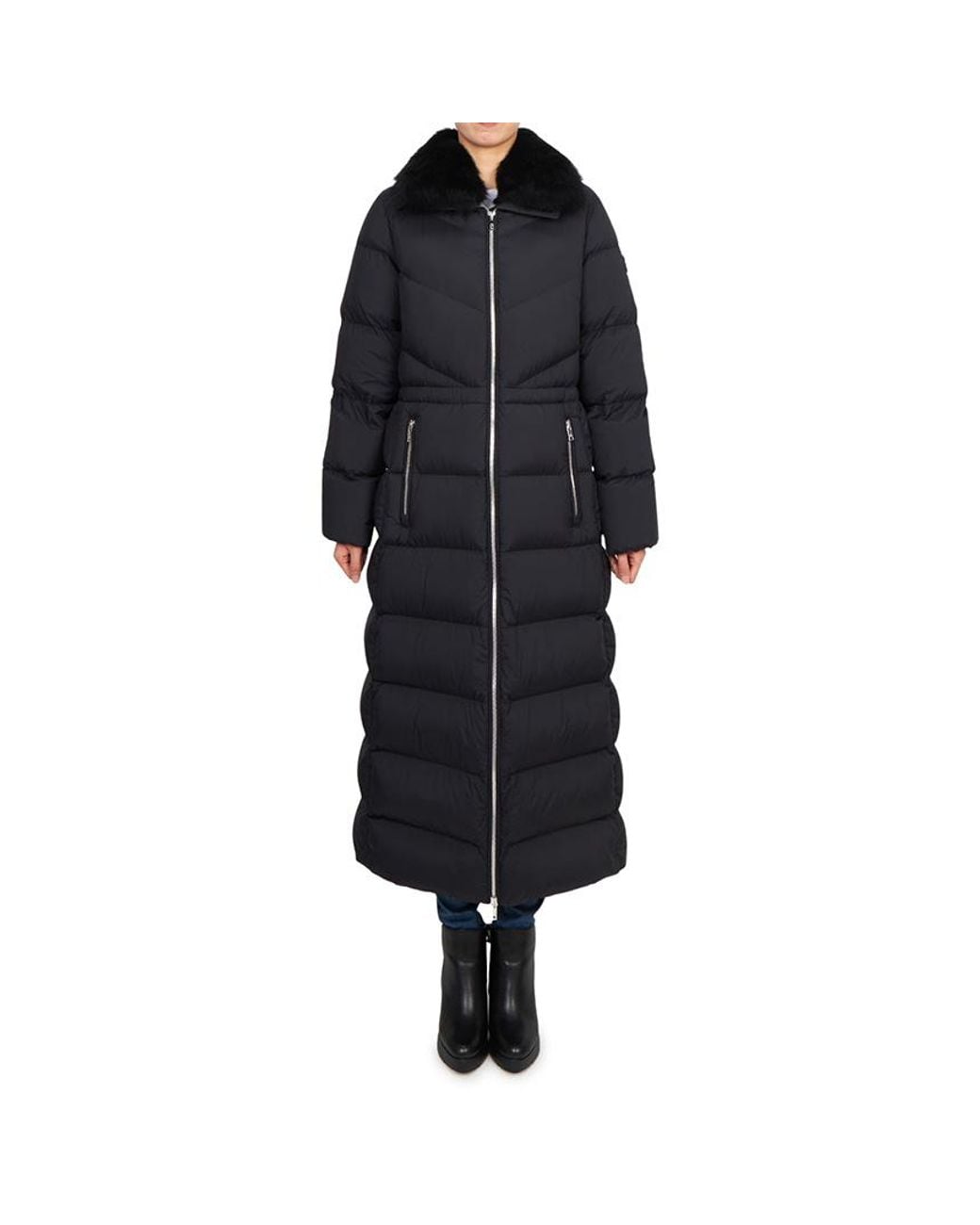 Moose Knuckles Blue Long-Sleeved Down Jacket