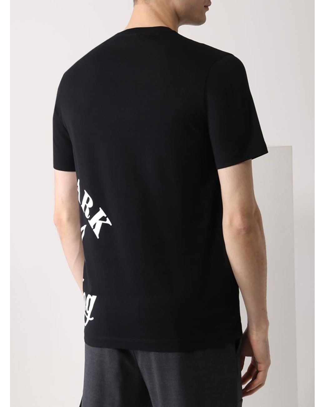 Paul & Shark Black T-Shirt With Round Neck And Short Sleeves for men