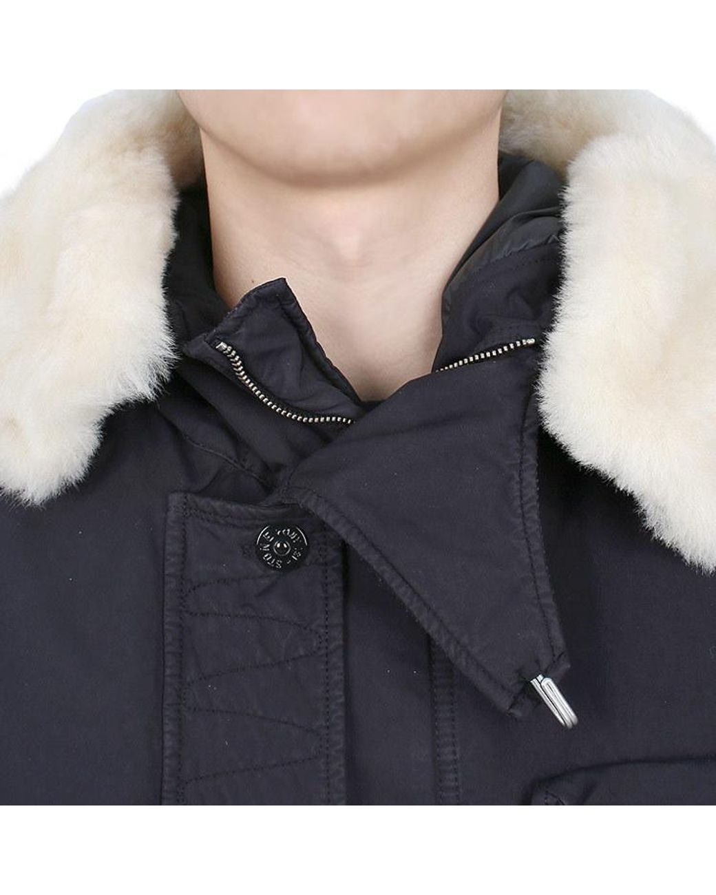 Stone Island Blue David-Tc Parka Coat for men