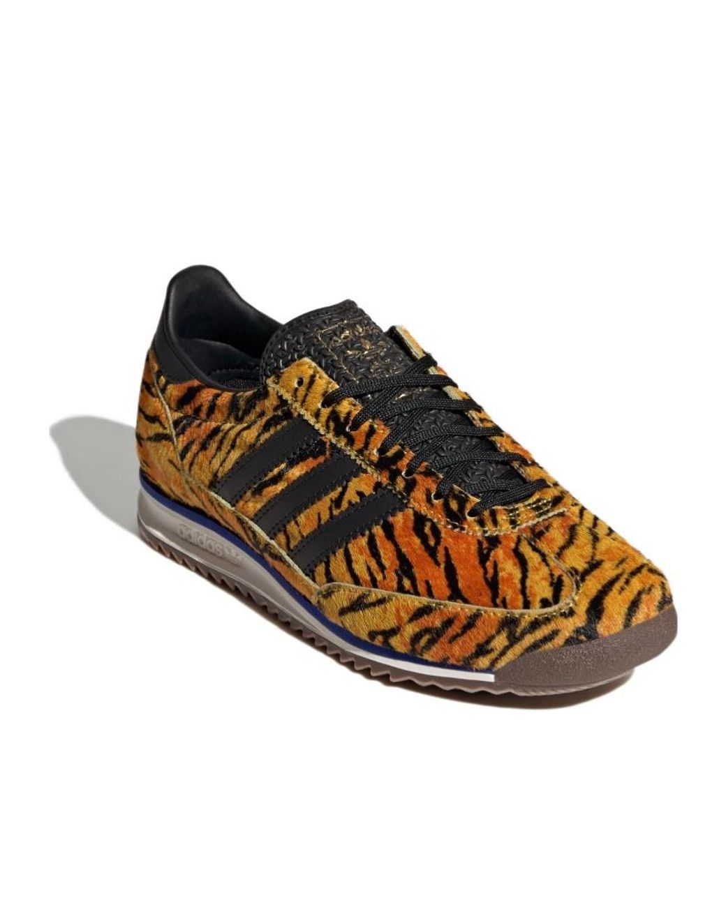 Adidas Originals Brown Sl 72 Og Patterned Low-Top Sneakers