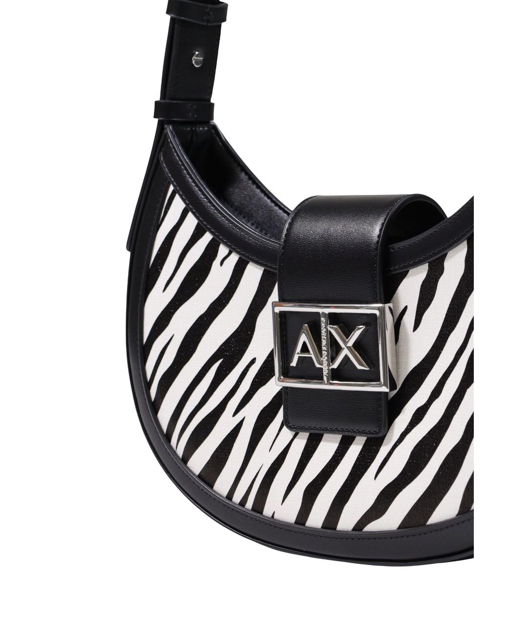 ARMANI EXCHANGE White Hobo Shoulder Bag