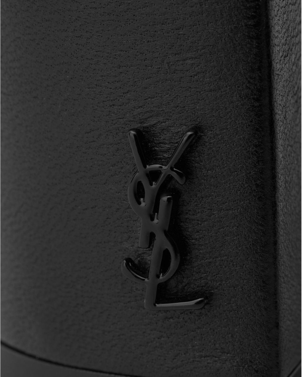 Saint Laurent Black Lou Almond Toe Ankle Boots
