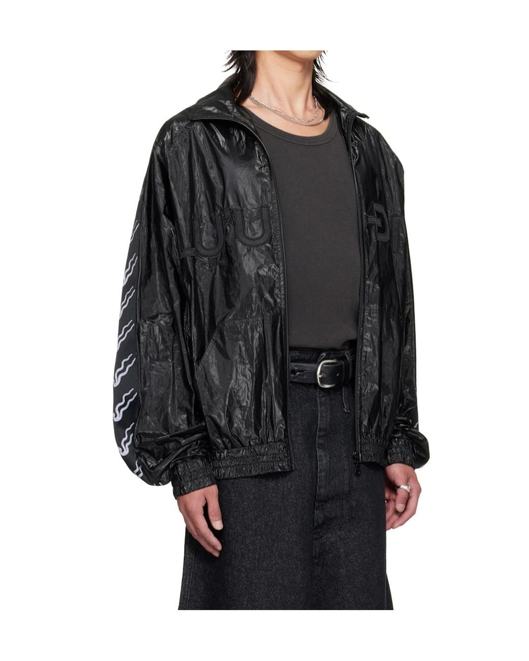 Lu'u Dan Black Ld Windproof Jacket for men