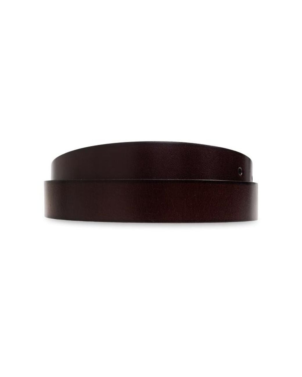 AllSaints White Buckle-Fastening Leather Belt