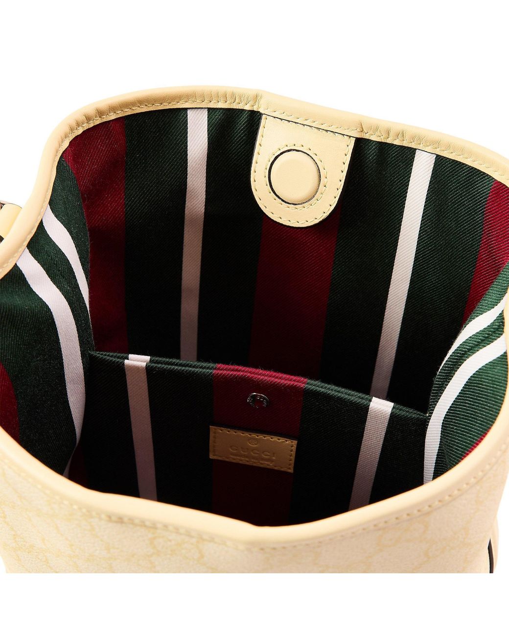 Gucci Natural Emblem Bucket
