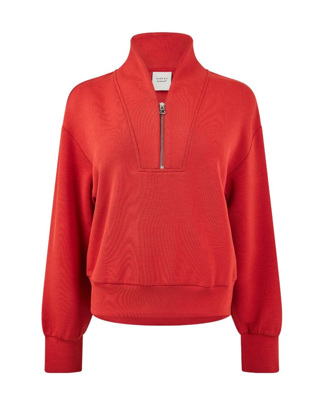 Varley Red Half-Zip Sweatshirt