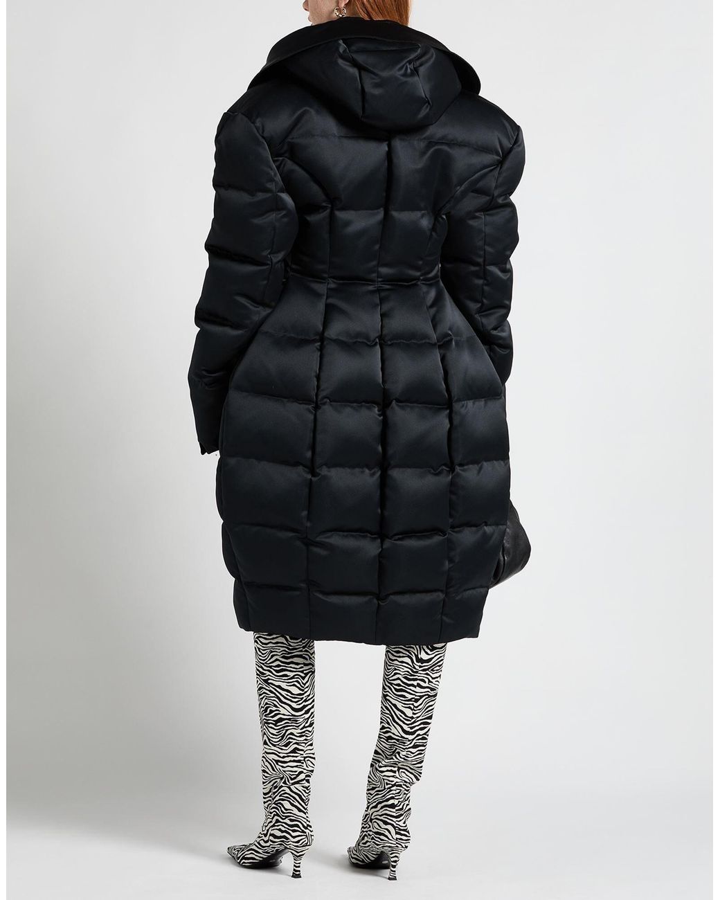 Dolce & Gabbana Black Thickened Hooded Down Jacket