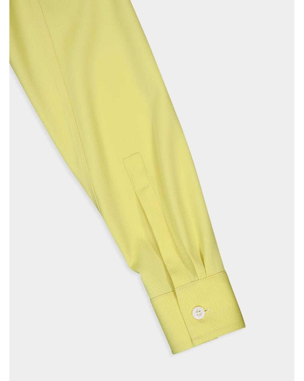 McQueen Yellow Long Sleeved Buttoned Shirt for men