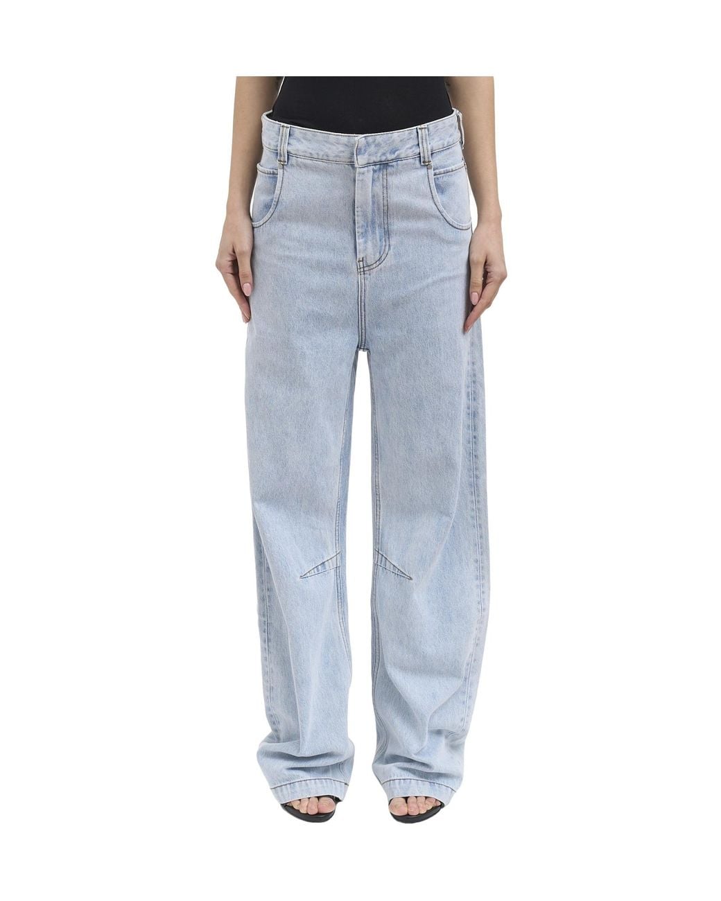 Entire studios Blue Straight-Leg Wide-Leg Jeans