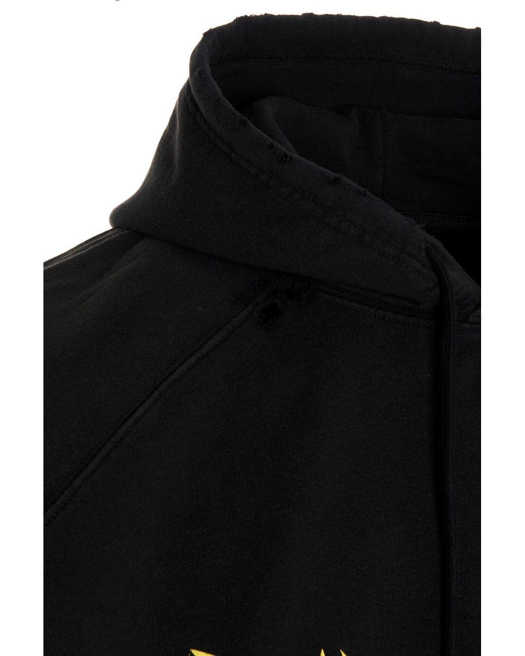 Balenciaga Blue Felpa Con Cappuccio Metal Hoodie Oversized Da Uomo for men