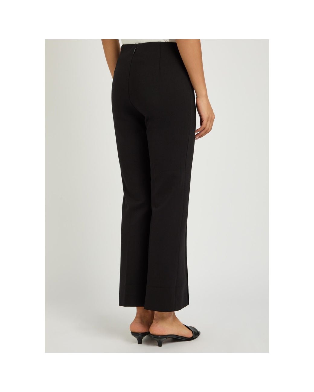 Rag & Bone Black High-Waist Stretch Flared Pants