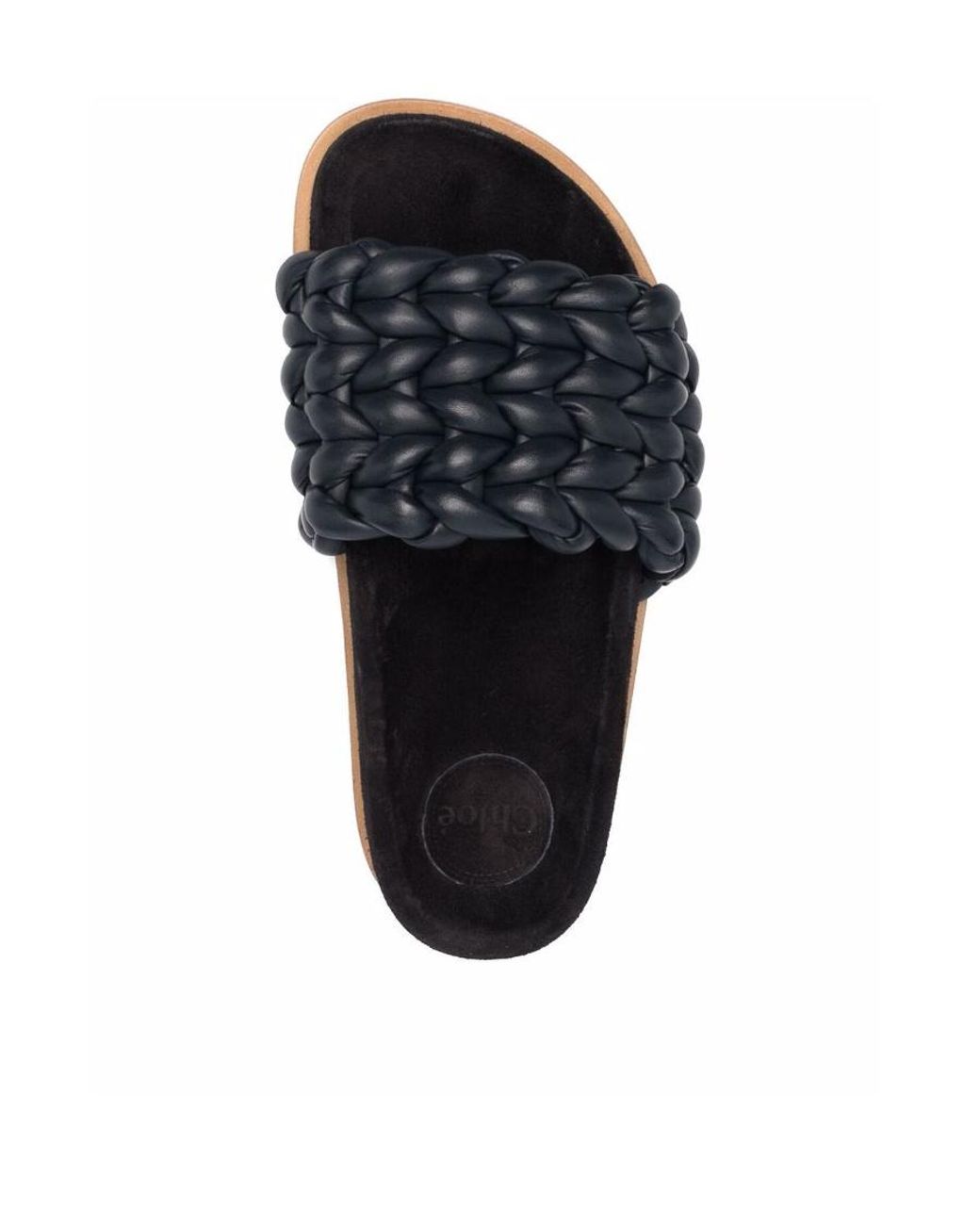 Chloé Multicolor Logo Slide Sandals