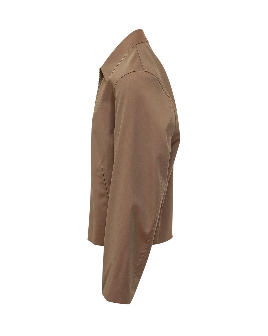 Our Legacy Brown Zip-Up Mini Jacket for men
