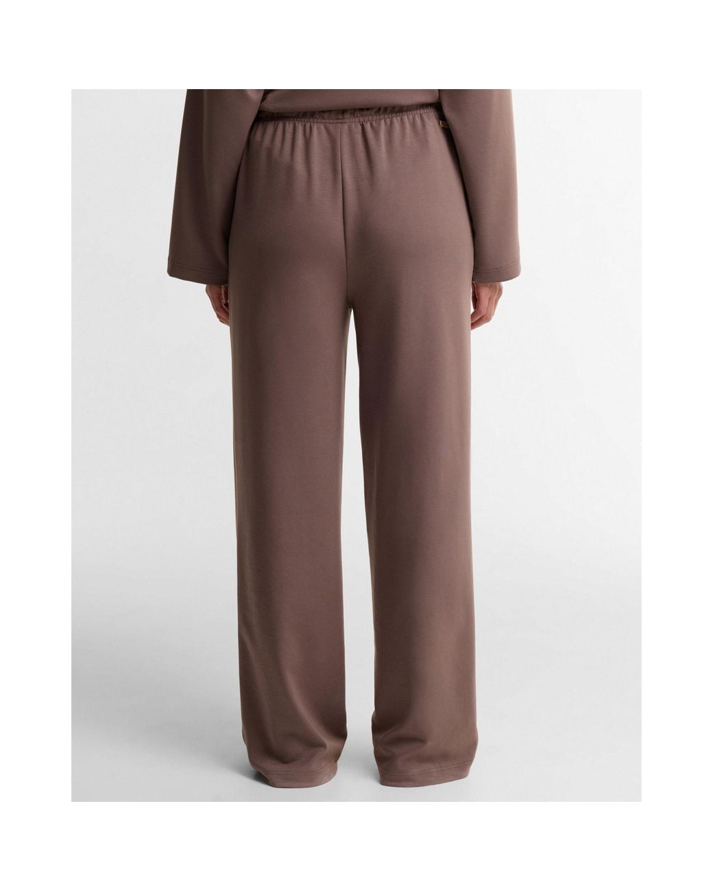 Barbour Brown Drawstring Frontseam Wideleg Trousers