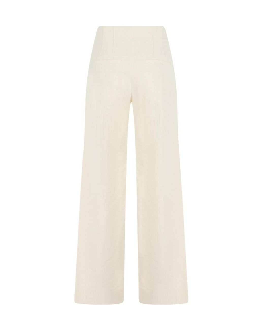 Veronica Beard White Wide-Leg Pants