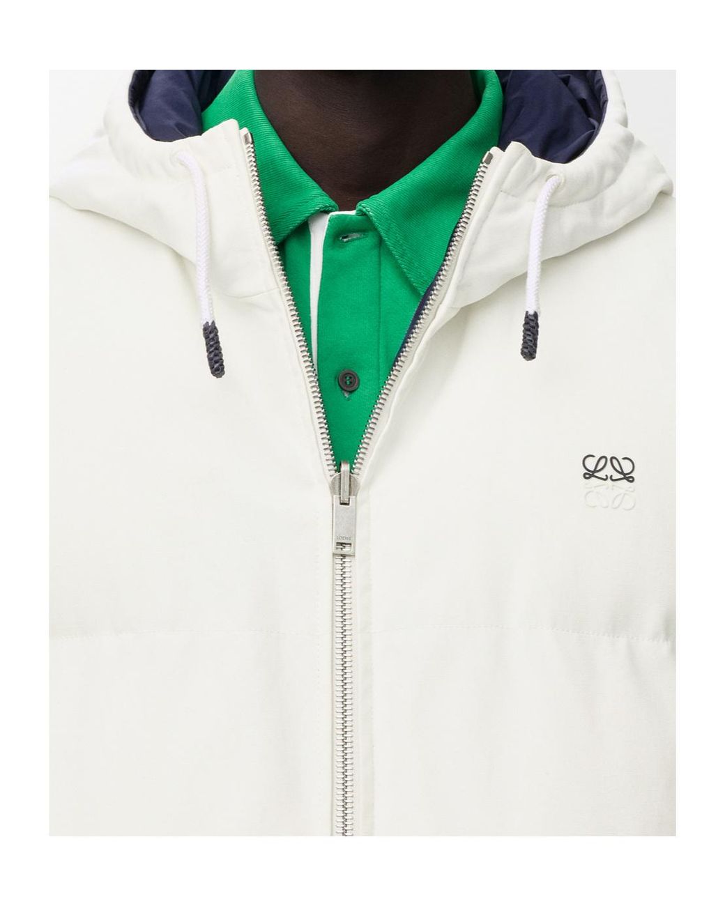 Loewe White Puffer Jacket for men
