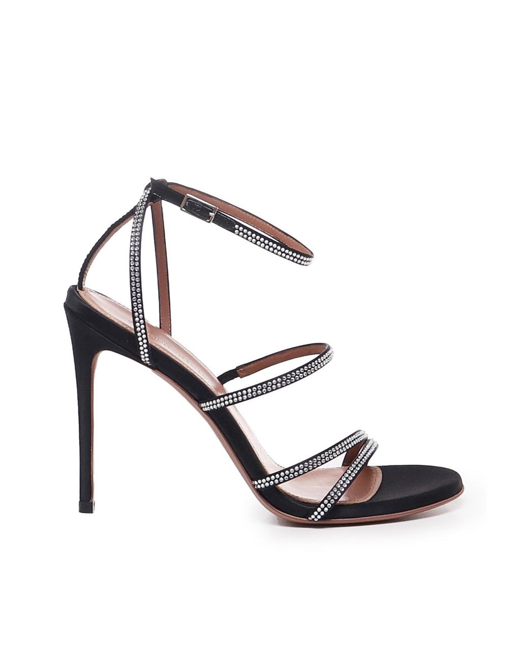 Giuliano Galiano White Mary Rhinestone Sandals
