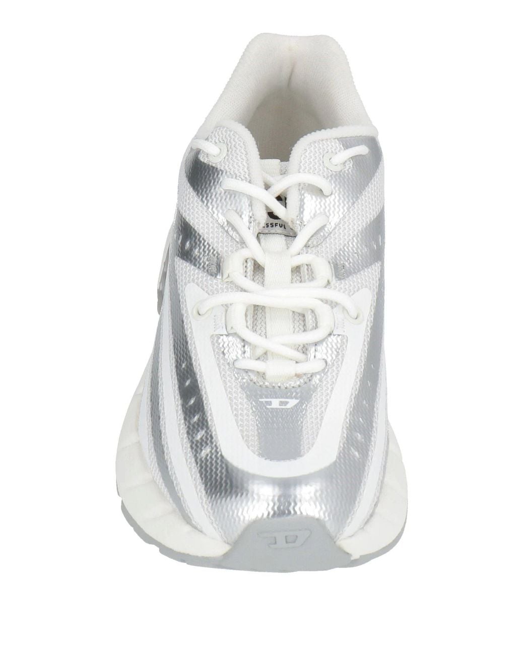 DIESEL White Low-Top Sports Shoes