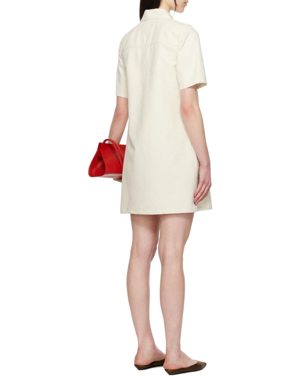 A.P.C. Selia Minidress in White | Lyst