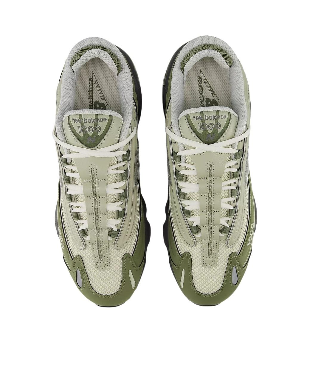 New Balance Green 1000 Lace-Up Sneakers for men