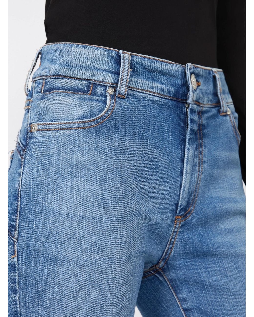 Sportmax Blue スポーツマックス スプダンブリア パーフェクト ミニフレアジーンズ