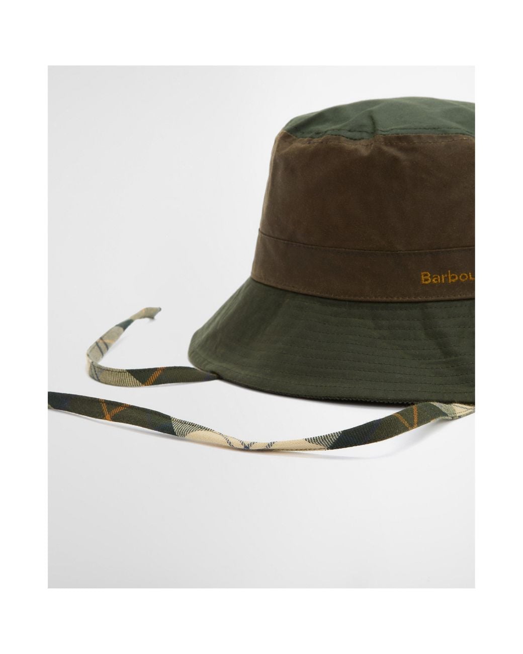 Barbour Brown Brackley Waxed Bucket Hat