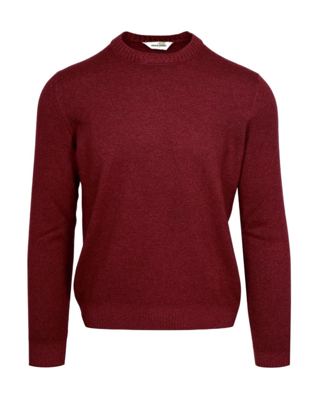Gran Sasso Red Crew Neck Pullover for men