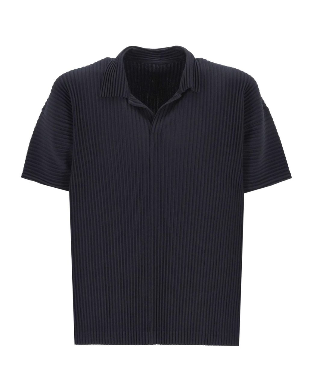 Homme Plissé Issey Miyake Blue Short-Sleeved Shirt for men