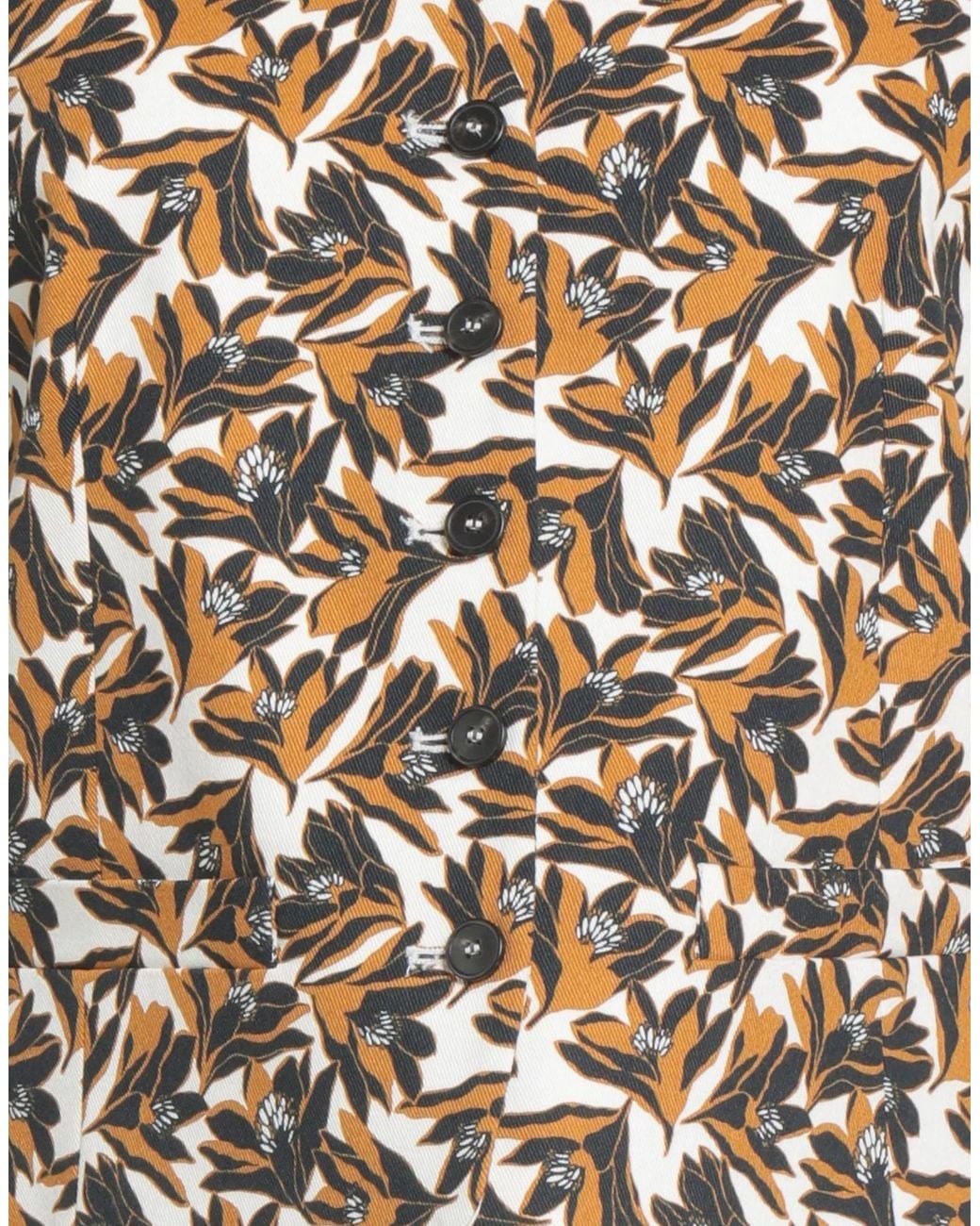Weekend by Maxmara Yellow Floral Print Top