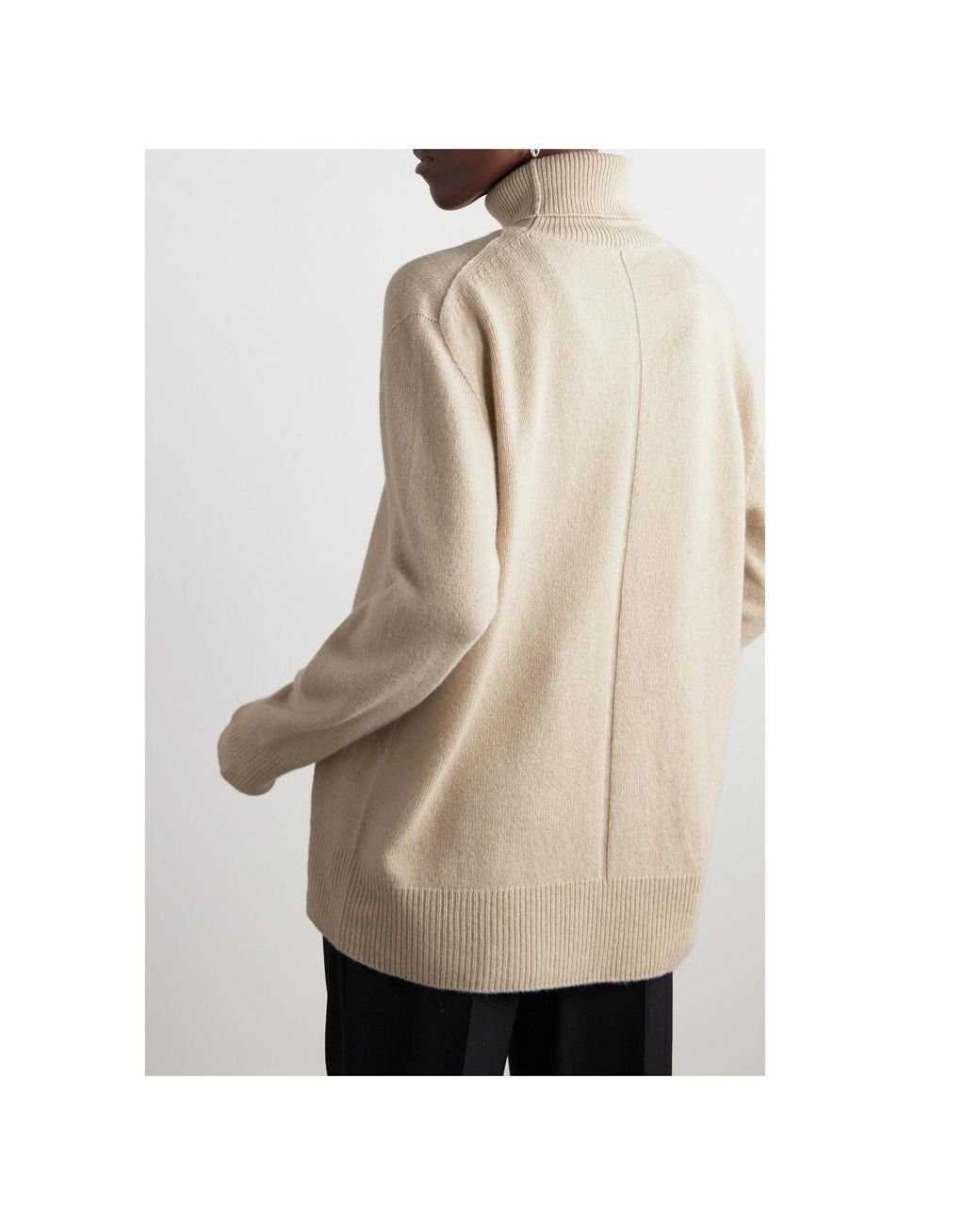 The Row Natural High-Neck Sweater