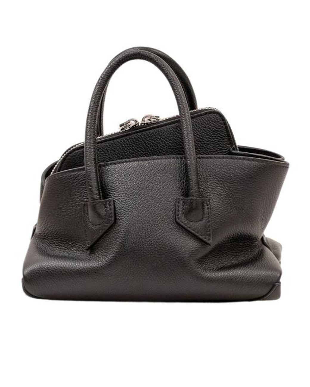 The Attico Black The La Passeggiata Mini Top Handle Bag