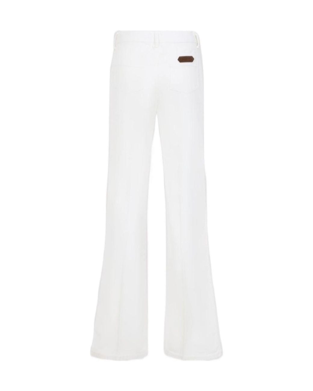Tom Ford White Logo-Patch Flared Trousers