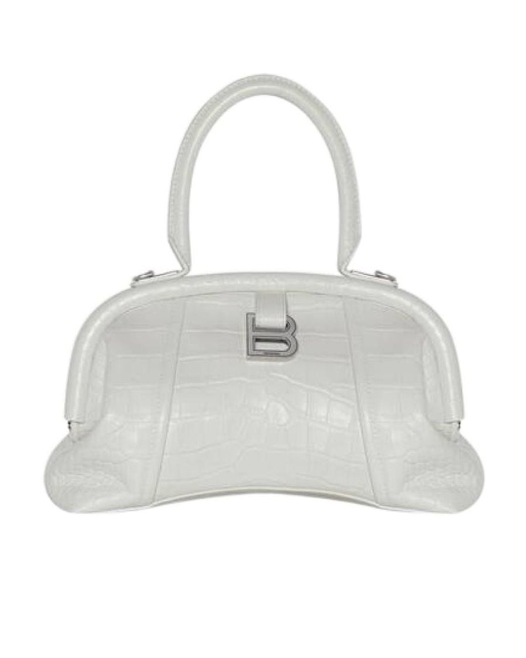 Balenciaga White Editor Small Tote Bag