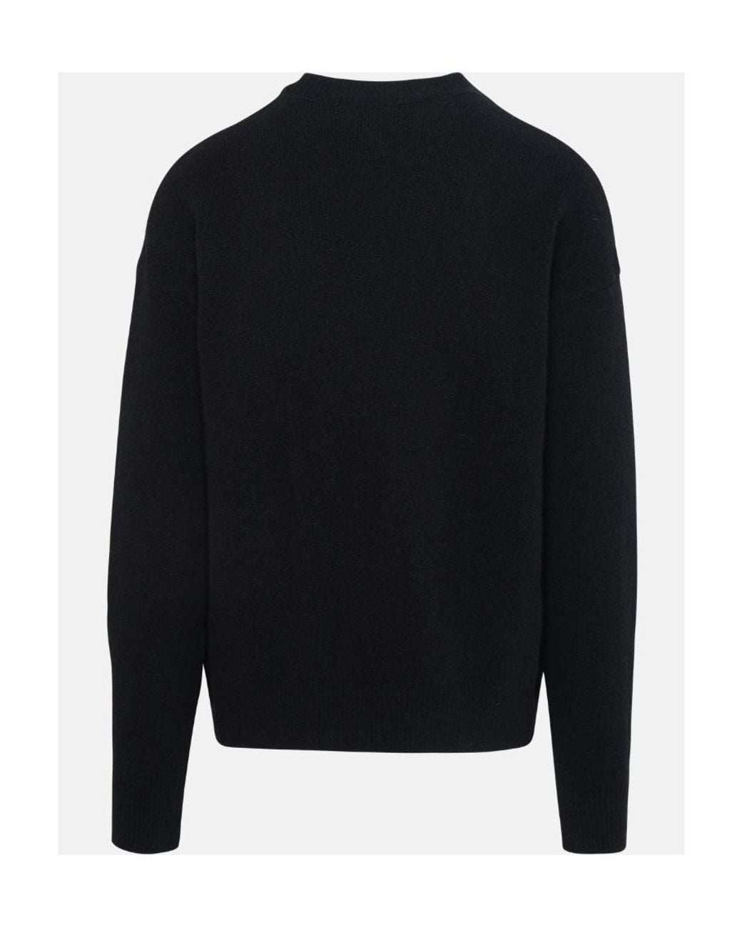 Palm Angels Black Logo Embroidered Knitted Jumper for men