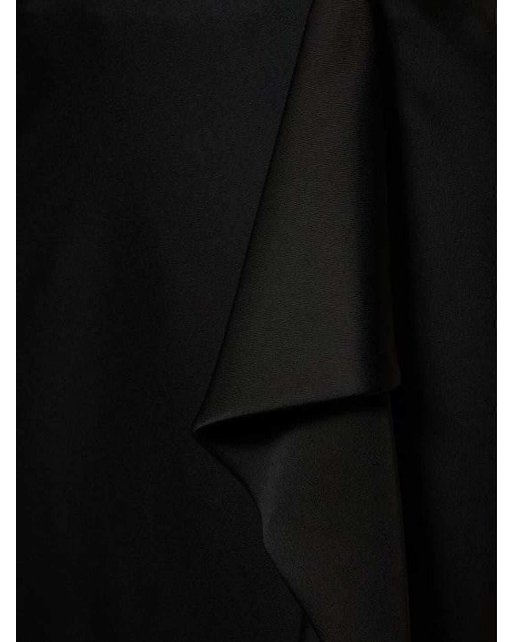 Jonathan Simkhai Black Blane Pleated Detail Skirt