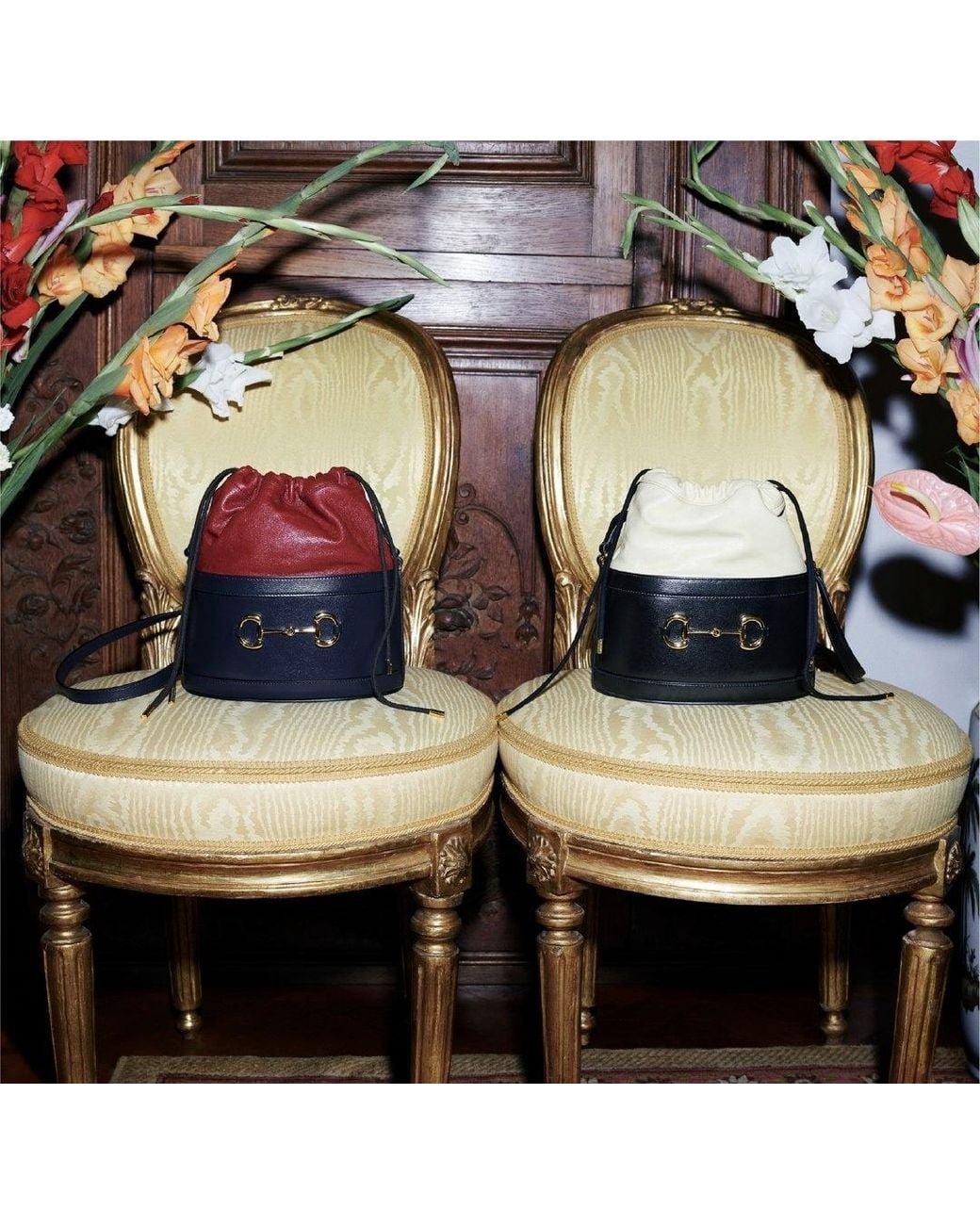 Gucci Blue 1955 Horsebit Shoulder Bag