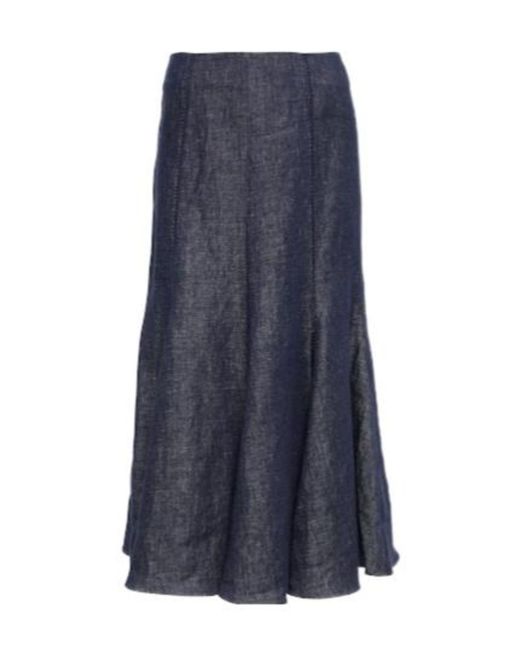 Gabriela Hearst Blue Linen Maxi Skrit