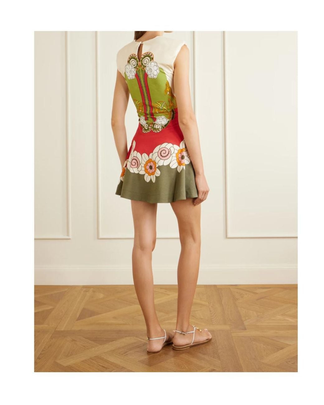 LaDoubleJ Green Lela Placée Mini Dress